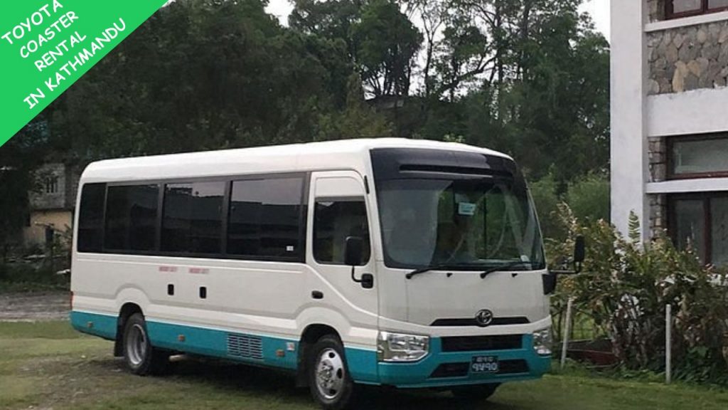 Toyota Coaster rental in Kathmandu: